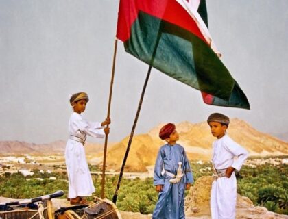 Getting ready for the celebration of the the national day, Oman